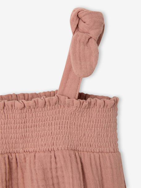 Barboteuse bretelles coton argile - vertbaudet enfant 