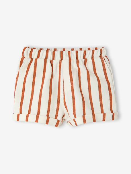 Set met short en T-shirt om te personaliseren hazelnoot+saliegroen - vertbaudet enfant 