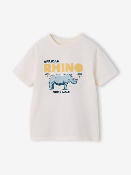 Ensemble t-shirt short garçon coton écru - vertbaudet enfant 
