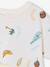 T-shirt manches courtes blanc+vert d'eau - vertbaudet enfant 