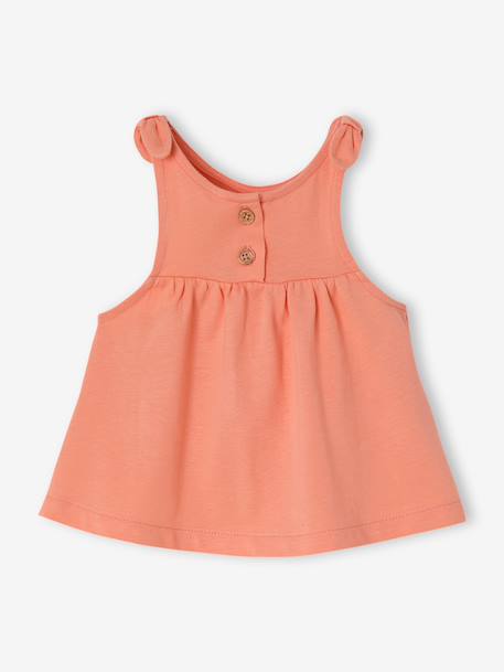 Lot 2 débardeurs coton bio corail - vertbaudet enfant 