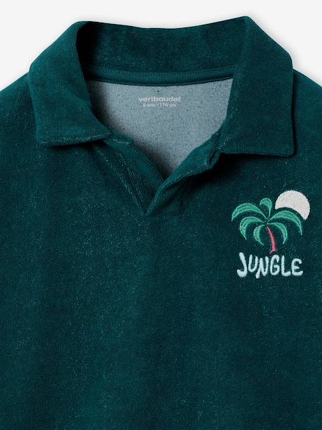 Polo garçon manches courtes vert sapin - vertbaudet enfant 