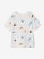 T-shirt manches courtes blanc+vert d'eau - vertbaudet enfant 