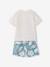 Set T-shirt + short jongens katoen ecru - vertbaudet enfant 