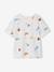T-shirt manches courtes blanc+vert d'eau - vertbaudet enfant 