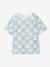 T-shirt manches courtes blanc+vert d'eau - vertbaudet enfant 