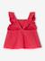 Mouwloos T-shirt babymeisjes framboos - vertbaudet enfant 