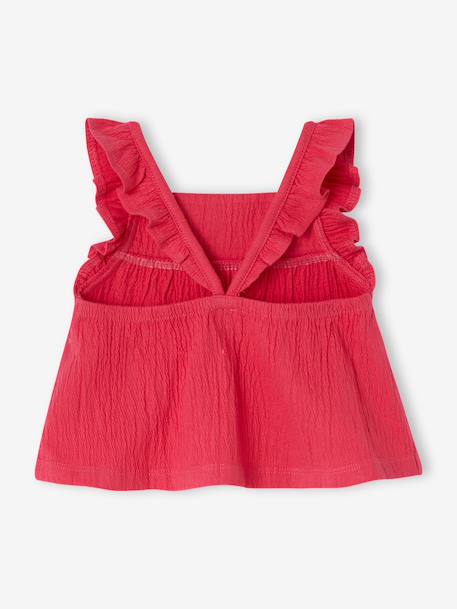 T-shirt sans manche bébé fille framboise - vertbaudet enfant 