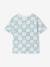 T-shirt manches courtes blanc+vert d'eau - vertbaudet enfant 