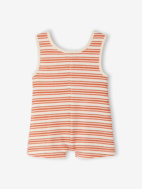 Gestreepte combishort baby's ecru - vertbaudet enfant 
