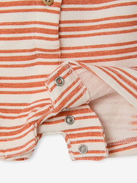 Gestreepte combishort baby's ecru - vertbaudet enfant 