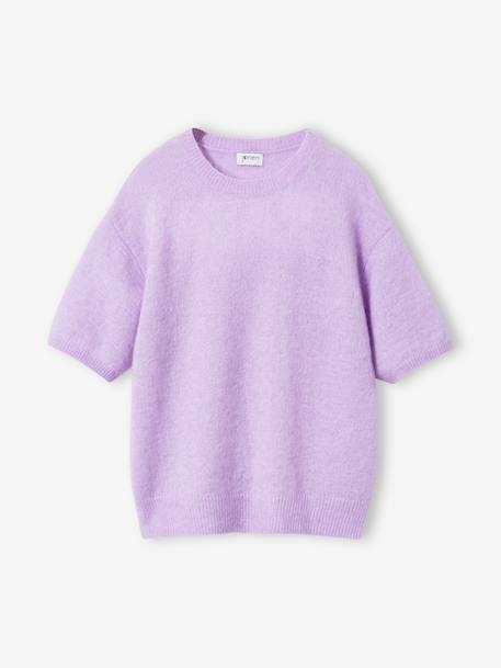 Pull manches courtes fille Jonen lilas+rose - vertbaudet enfant 