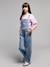 Pull manches courtes fille Jonen lilas+rose - vertbaudet enfant 