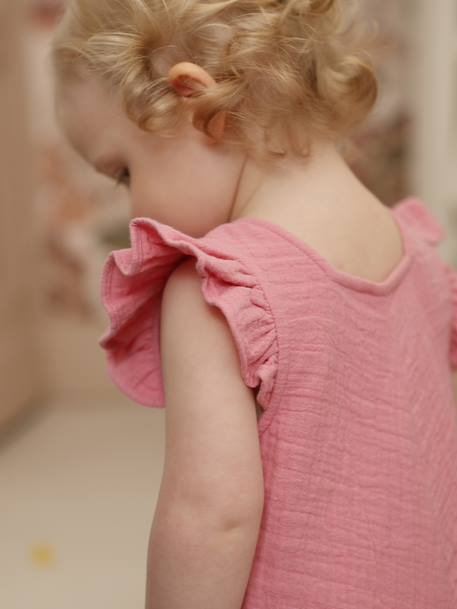 Combinaison courte bébé fille rose - vertbaudet enfant 