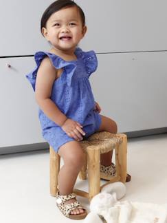 -Combishort bébé fille broderie