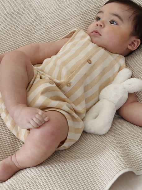 Combinaison bébé garçon sans manche jaune - vertbaudet enfant 