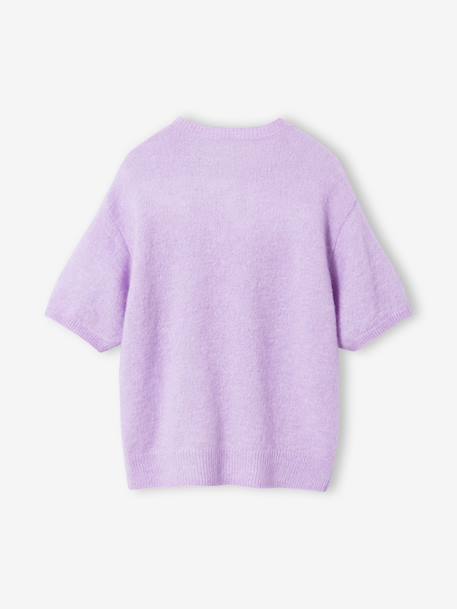 Pull manches courtes fille Jonen lilas+rose - vertbaudet enfant 