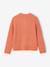 Gilet fille maille fine mousseuse corail+gris chiné+pivoine - vertbaudet enfant 