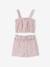 Ensemble short fille gaze coton blanc imprimé - vertbaudet enfant 