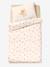 Parure housse de couette bébé gaze coton blanc imprimé - vertbaudet enfant 