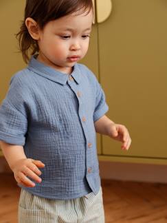 -Chemise bébé garçon en gaze de coton