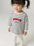 Babyset met jurk en legging personaliseerbaar marineblauw, gestreept - vertbaudet enfant 