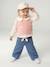 Pull bébé sans manches écru+marine+rose poudré - vertbaudet enfant 
