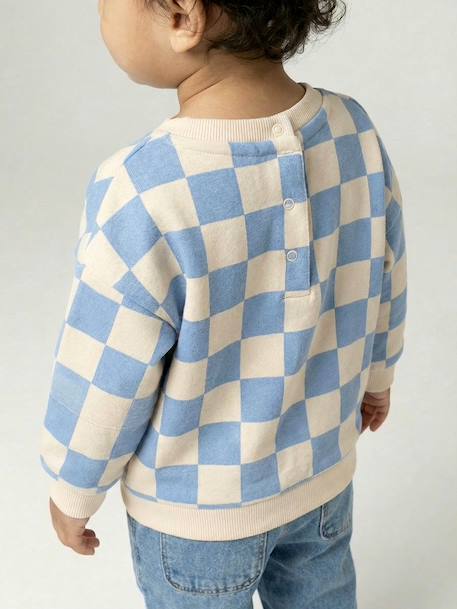 Sweat bébé garçon 'Team Soleil' bleu grisé - vertbaudet enfant 