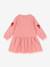 Robe sweat évasée blanc+rose - vertbaudet enfant 
