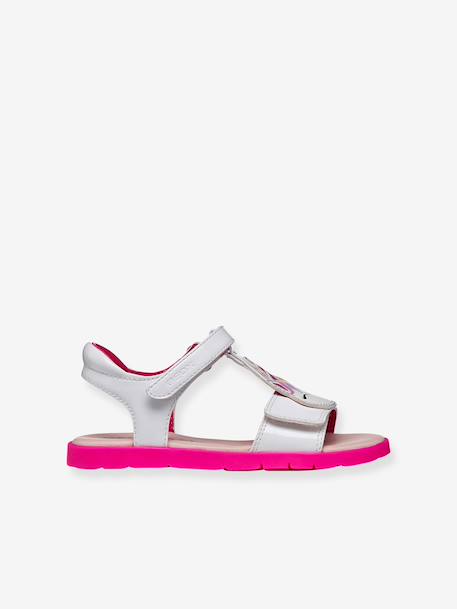 Sandales fille Joyfoot GEOX blanc+fuchsia - vertbaudet enfant 