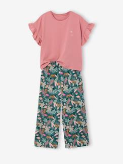 -Ensemble T-shirt pantalon large fille