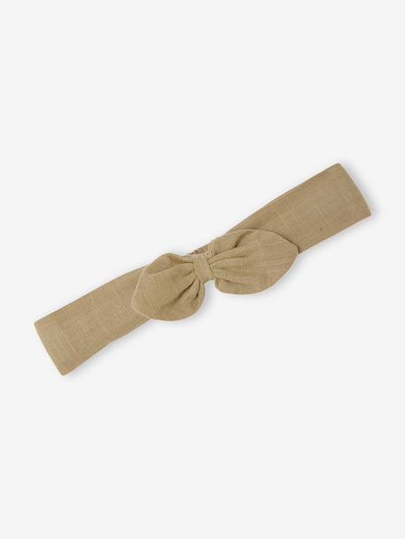 Ensemble bébé fille 3 pièces coton kaki - vertbaudet enfant 