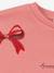 Sweat col rond blanc+rose - vertbaudet enfant 