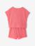 Ensemble fille t-shirt short en maille fantaisie écru+rose - vertbaudet enfant 