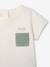 Ensemble short t-shirt à personnaliser noisette+vert sauge - vertbaudet enfant 