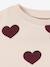 Sweat col rond blanc+rose - vertbaudet enfant 