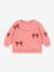 Sweater met ronde hals rozen+wit - vertbaudet enfant 