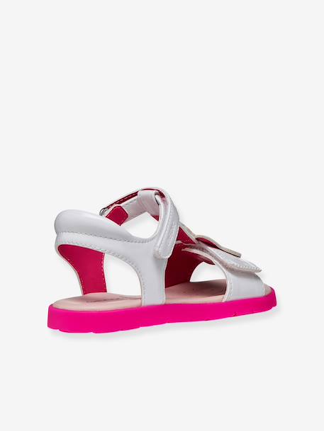 Sandales fille Joyfoot GEOX blanc+fuchsia - vertbaudet enfant 