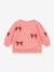Sweat col rond blanc+rose - vertbaudet enfant 