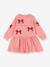 Robe sweat évasée blanc+rose - vertbaudet enfant 