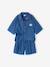 Ensemble short chemise fille denim léger bleu moyen - vertbaudet enfant 