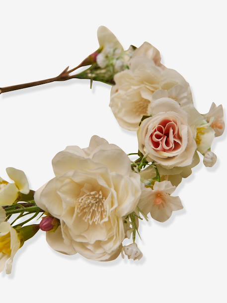 Couronne de fleur enfant écru - vertbaudet enfant 