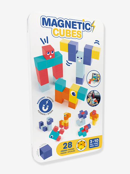 Magnetische kubussen 28 stuks meerkleurig - vertbaudet enfant 