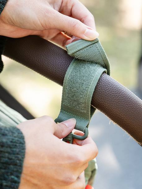 Gewatteerde kinderwagentas groen+zandbeige - vertbaudet enfant 