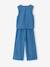 Ensemble pantacourt top denim léger bleu moyen - vertbaudet enfant 