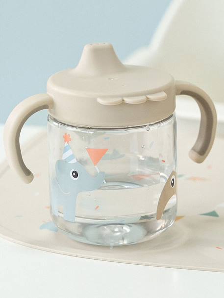Tasse met tuit en 2 handvatten zandbeige - vertbaudet enfant 