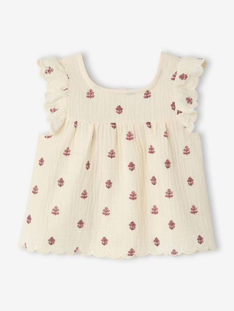 Bébé-Blouse imprimée sans manche