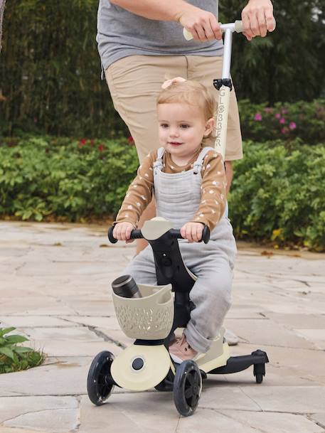 Trottinette Evolutive GO UP BABY 360 - beige+vert sauge - vertbaudet enfant 