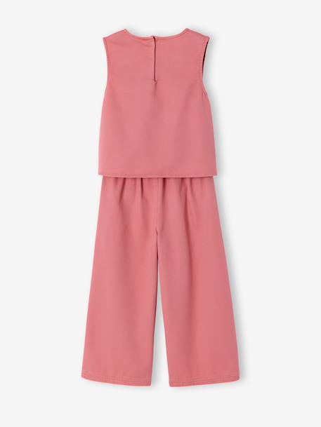 Set met korte broek en gekruiste top oudroze - vertbaudet enfant 
