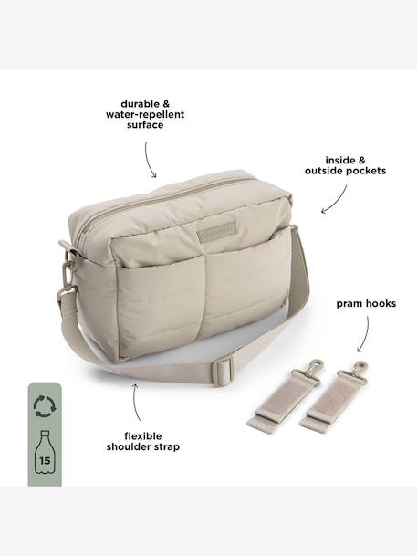 Sac de poussette matelassé sable+vert - vertbaudet enfant 